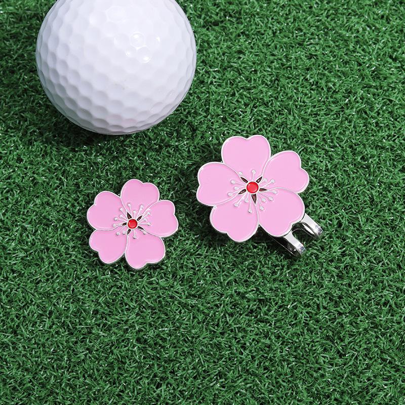 1pcs Golf Ball Mark W Magnetic Golf Hat Clip Mark For Marking Golf Balls Position Two Styles Magnetic Alloy Golf Marker Supplies