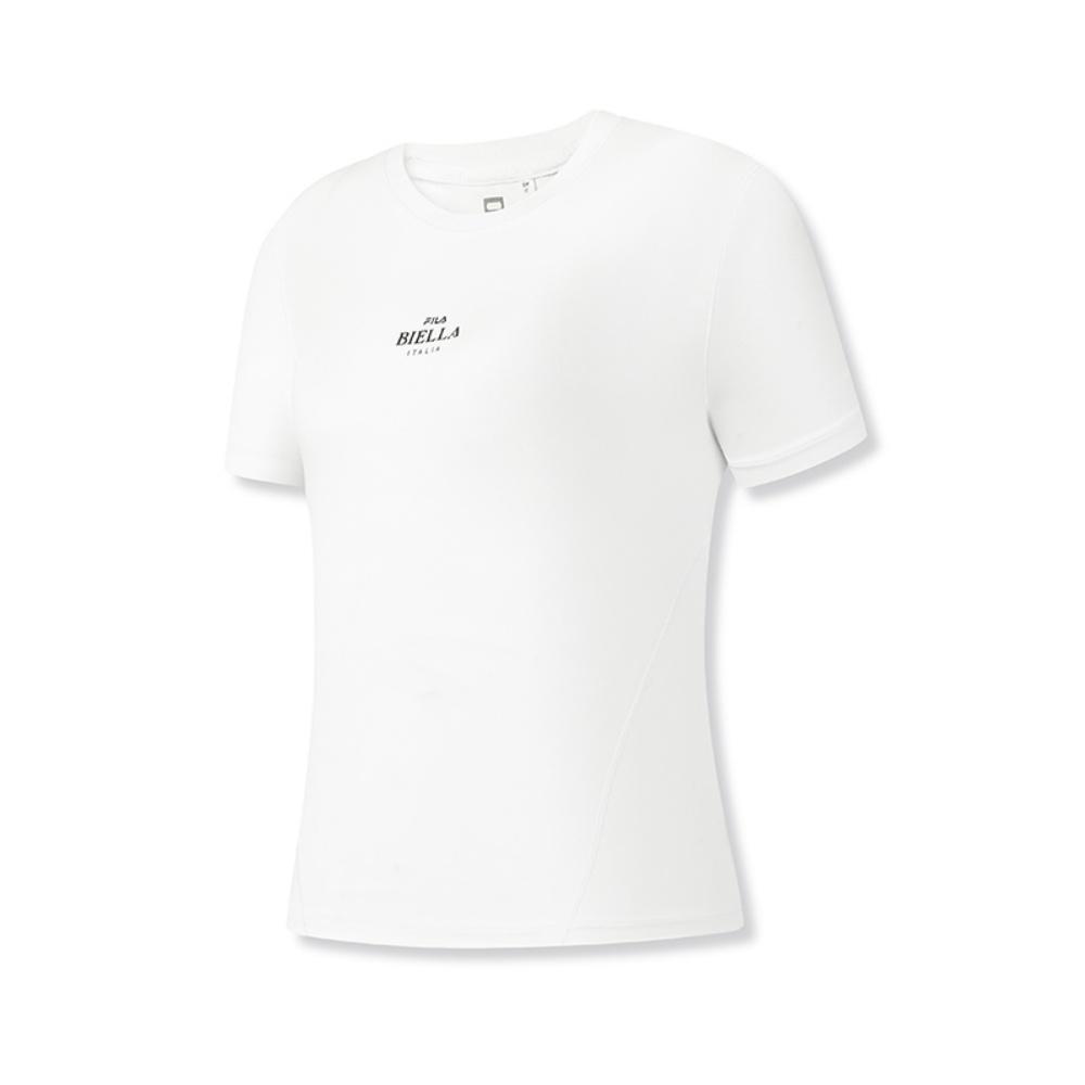 Fila Tennis Fashion Simple Classic Casual Sports Tennis Versatile Comfortable Short Sleeve T-Shirt Women Tops Jade-White A11W623103FWT