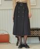 Bye Bye Seop Trench Long Skirt Black [T33]