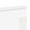 Headboard with Glossy White Headboard 140 cm Particleboard