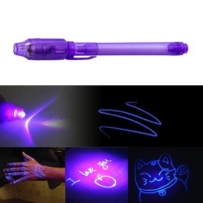 2'si 1 arada Leuchtendes Light, Unsichtbarer Tintenstift, UV-Zeichnungsstifte Für Kind