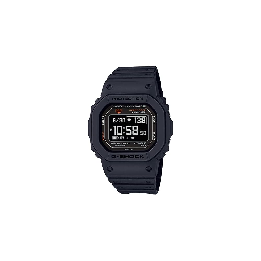 

[Casio] G-Shock Watch [Domestic Genuine Product] G-SQUAD Heart Rate Monitor Bluetooth Equipped DW-H5600-1JR Men s Black