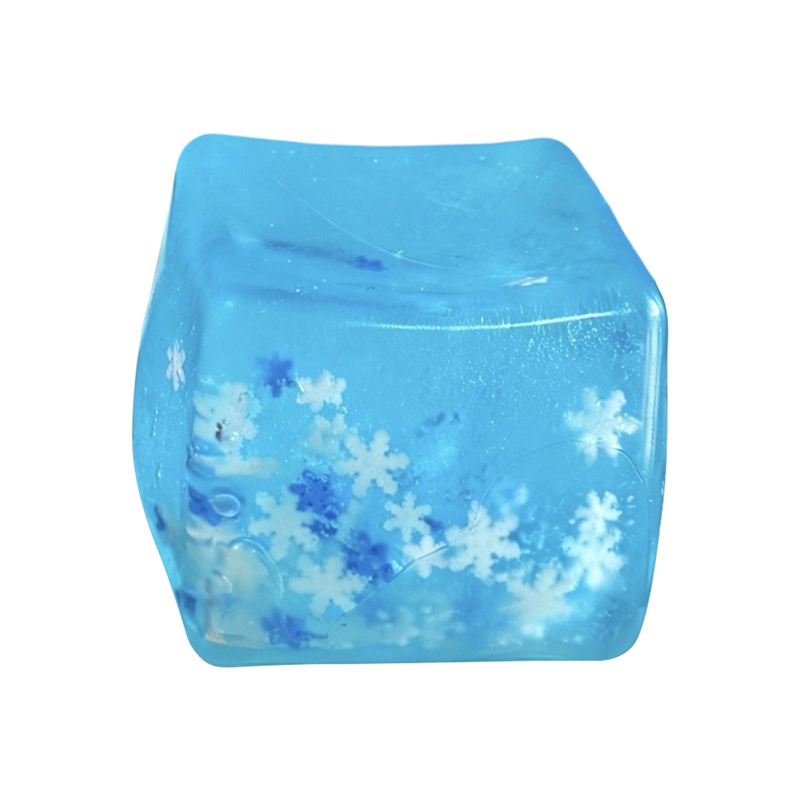 

Stress Relief Squishy Cube Toy Soft Squeeze Sensory Fidget Toy for Anxiety and Focus Durable Non-Toxic Material for Adults and Kids One Size синий