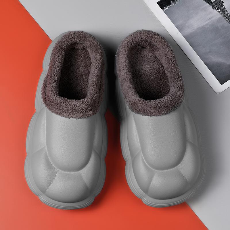 

Slippers For Home Man Cute Cotton Men s Casual Shoe Warm Plush Comfortable Thick Bottom Explosive Style Anti-slip Couple Slipper