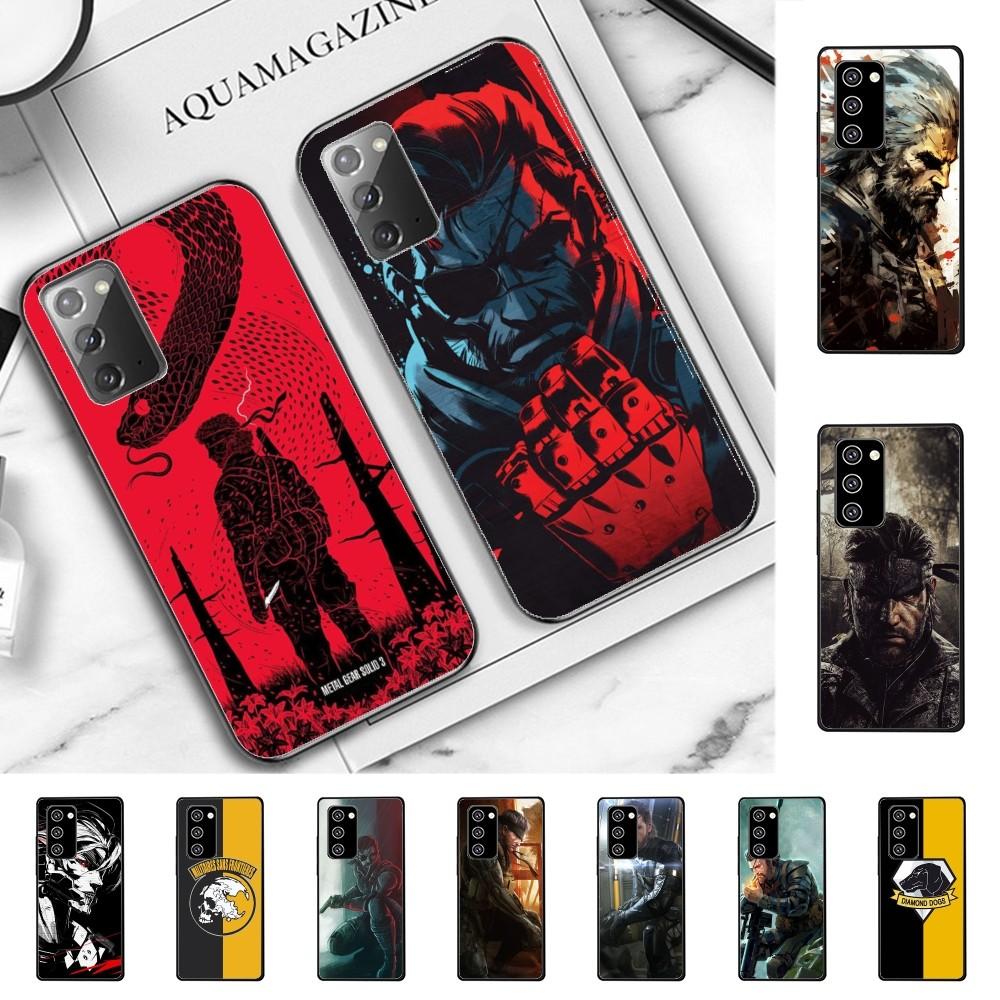 M-Metal Gear S-Solid Game Phone Case For Samsung Note 8 9 10 20 Pro Plus Lite M 10 11 20 30 21 31 51 A 21 22 42 02 03