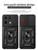 Für Xiaomi Redmi Note 13 12 Pro plus 5G 4G Hülle Auto Magnetringhalter Schiebekamera Armor Stoßfest Xiaomi POCO X6 M6 Pro