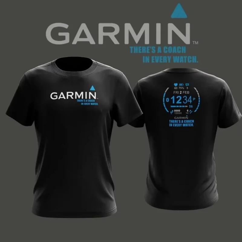 

2026 New Tee Fashion Garmin Cotton T Shirt Baju Garmin Microfiber Sesuai Untuk Aktiviti Bersukan Unesix Oversize T-shirt XXL коричневий