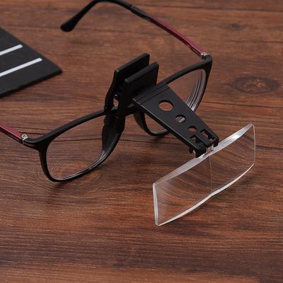 Glasses Type Magnifying Glass, Trojan Horse Type Clip Type Surgical Magnifying Glass with Three Sets of Lenses