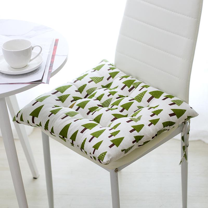 18 Patterns Square Cushion With Strap Not Deformed Tatami Mats Sofa Back Cushion Thick Classroom Seat Pads Stool Chair Cushion