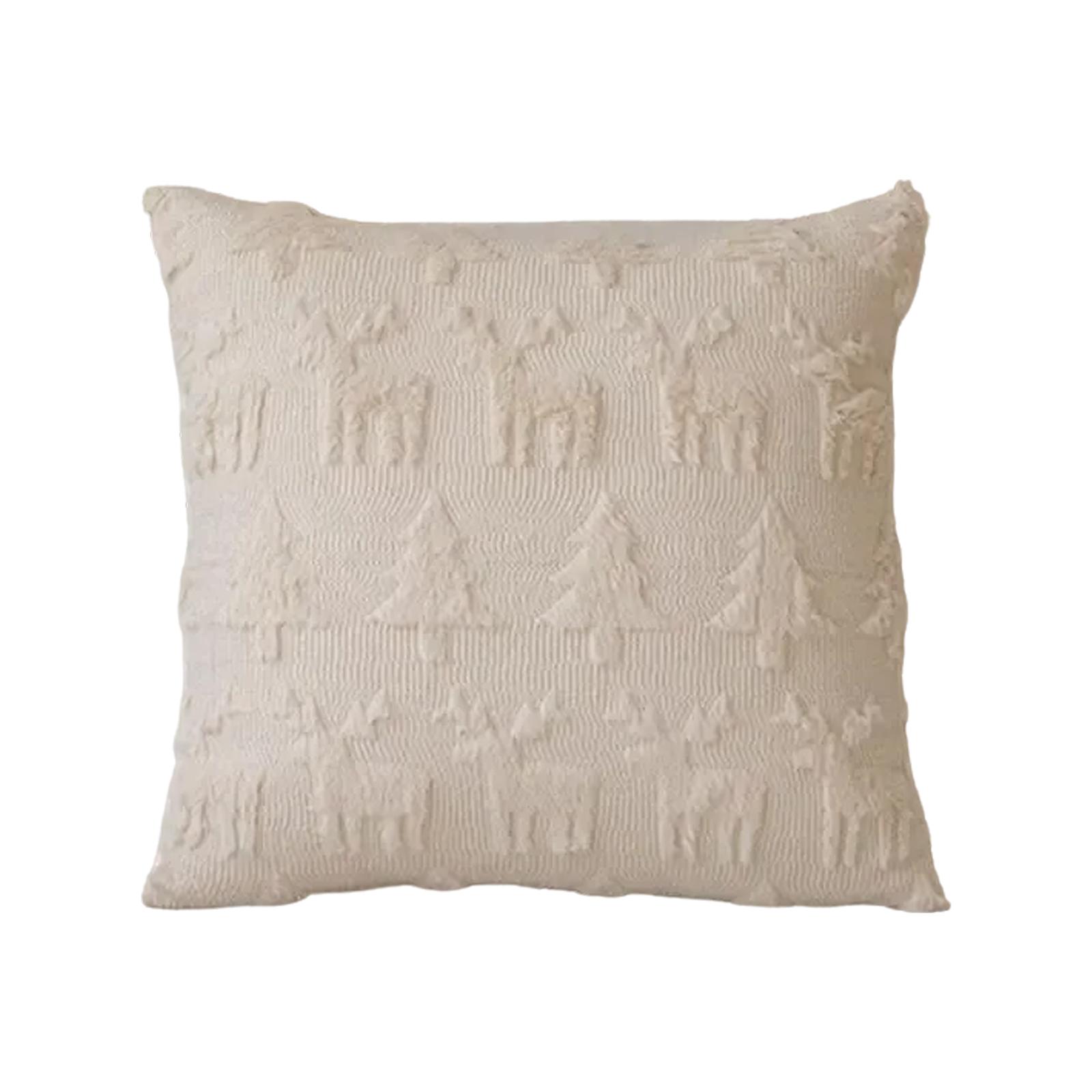 Christmas Embroidered Pillowcases Christmas Tree, Snowflakes,Cushion Covers, Embroidered Pillowcases, Christmas Gifts, Christmas Decorations One Size