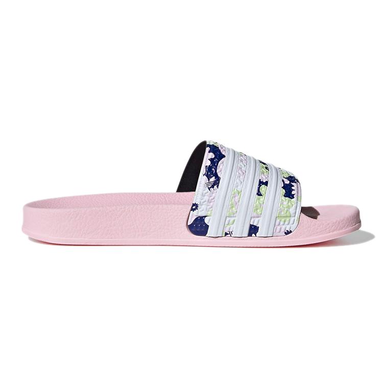 Nastolatki Adidas Originals ADILETTE Kapcie Outdoorowe Dziecięce Różowe GZ3692