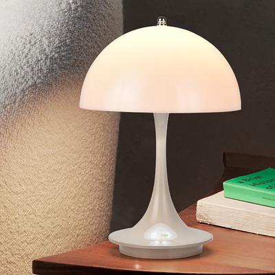 Lâmpada de mesa pequena de cogumelo LED portátil com carregamento USB regulável lâmpada de botão de flor lâmpada de cabeceira para quarto