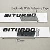 Car Styling Biturbo 800 900 Car Sticker Gloss Black Side Fender Emblem Decals For Mercedes Benz Brabus AMG Modified Accessories QV1