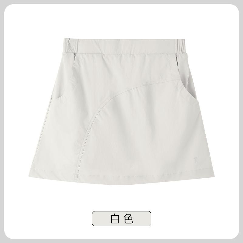 UPF + loose sunscreen tooling skirt slimming skirt women's summer popular new high-waisted short skirt