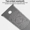 Folding Hand Saw with Wooden Handle Sharp Blade Double-Sided Teeth Portable Lightweight