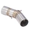 Motorcycle Exhaust Middle Link Pipe Connector Stainless Steel Replacement for Ninja ZX6R 2008‑2021