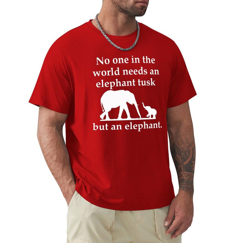 Elephant Tusk T-Shirt Short Sleeve Tee Anime Stuff Designer Shirts Men T Shirt