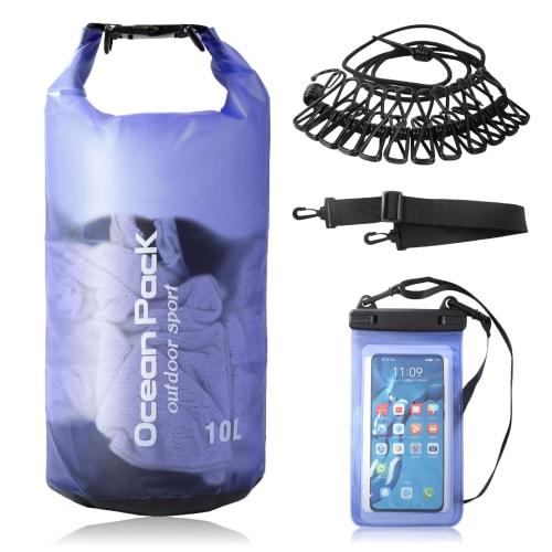 Laundry Bag, Laundry Bag, Travel Supplies, Travel Accessory, Laundry Net, Portable Waterproof Pouch Included (Blue, 10)