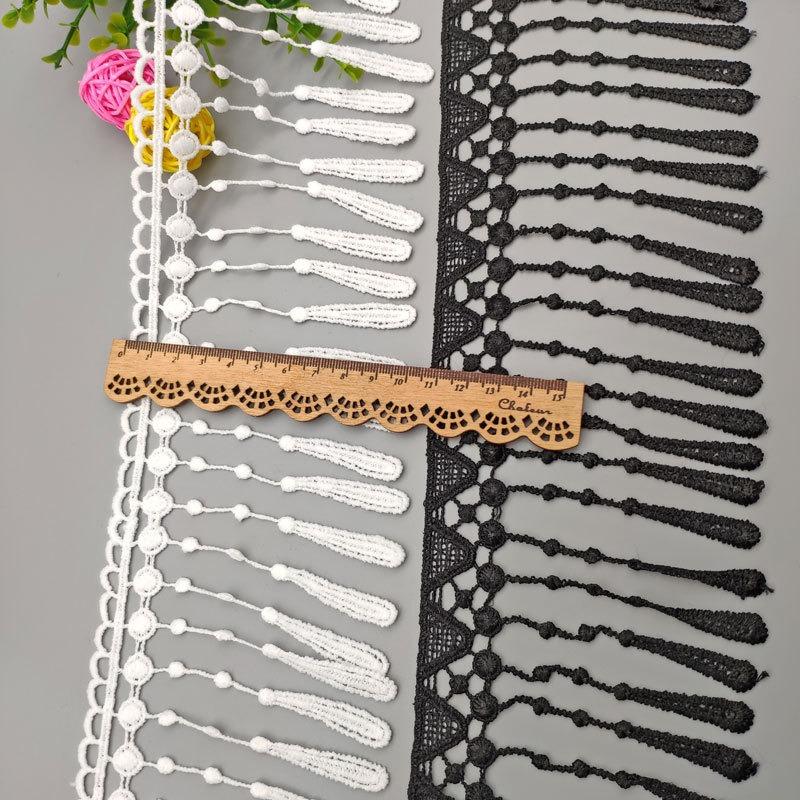 1yards Milk Silk Embroidery Lace Fabric Ribbon Diy Sewing Trim Bar Code Dress Manual Accessories
