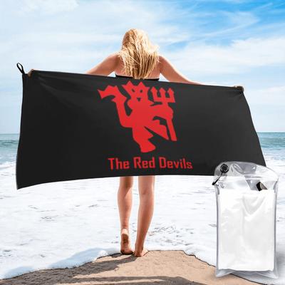 Devils Of Manchester, Manchester Is Red Beach Towel Soft Microfiber Quick Dry Absorbent Quick Towels For Yoga