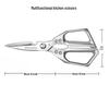 SK5 Powerful Chicken Bone Scissors – כסף