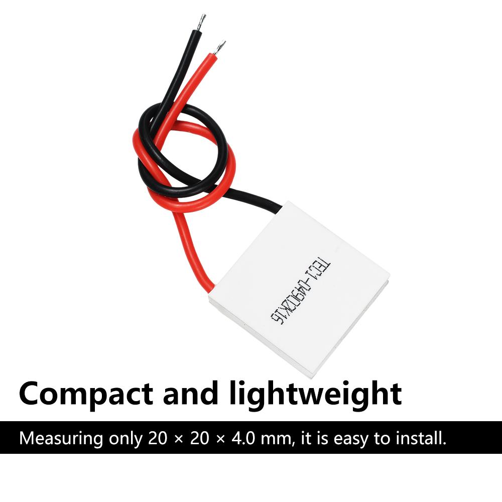 SeasBoat TEC1-04902 K16 DC 5V Thermoelectric Cooler Peltier DIY 20*20MM 2A of Semiconductor Rrefrigeration Electronic Kit