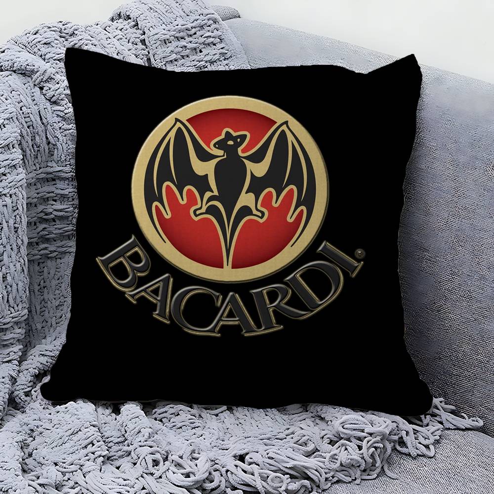 B-Bacardi Rum Vampier Vleermuis Kussensloop Decoratief Kussen Bank Huisdecoratie Hoes Kussenslopen