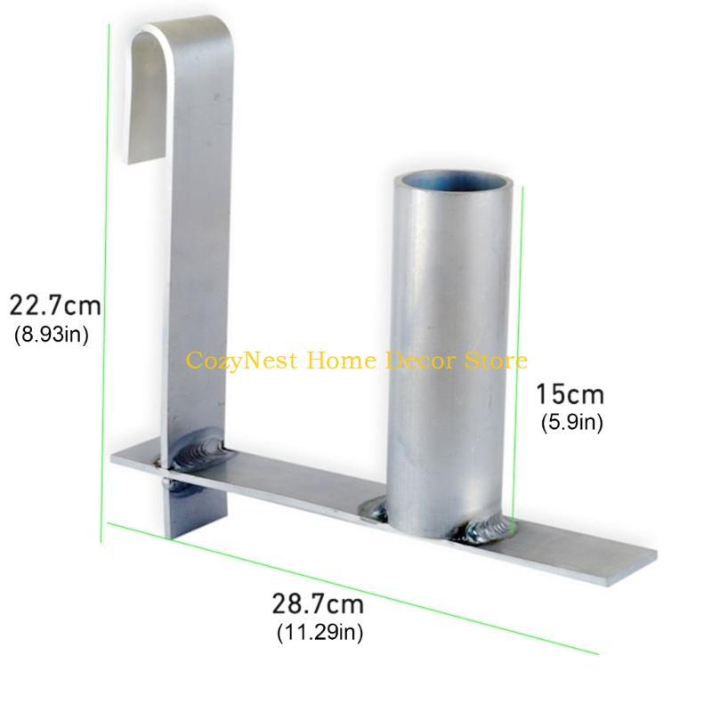 92MF PVC Privacy Barrier Installation Roller For Wire Meshes Fences Weather Resistant Metal Mounting Hook Tool Simplifies Garden