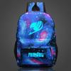 Fairy Tail Backpack Canvas School Bag With Zipper For Students Travel