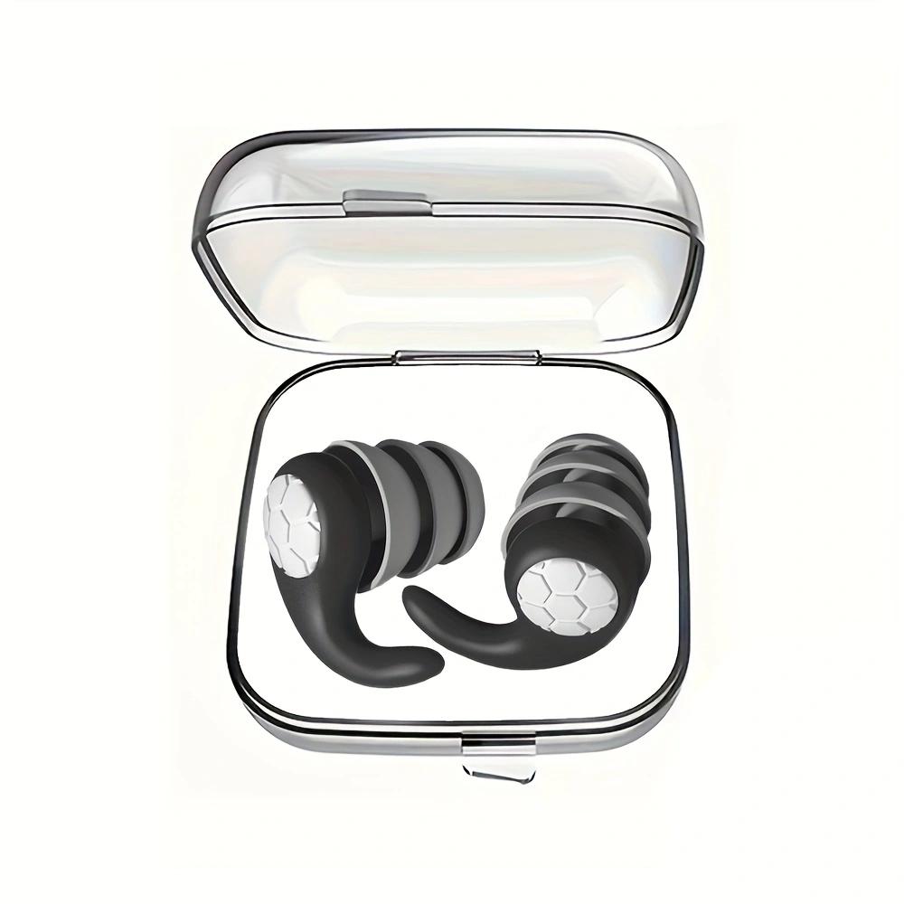 HUAK 1 Pair Soft Silicone Earplugs - Noise Canceling, Comfortable Fit, for Sleep, Swimming, Creating a Silent Environment