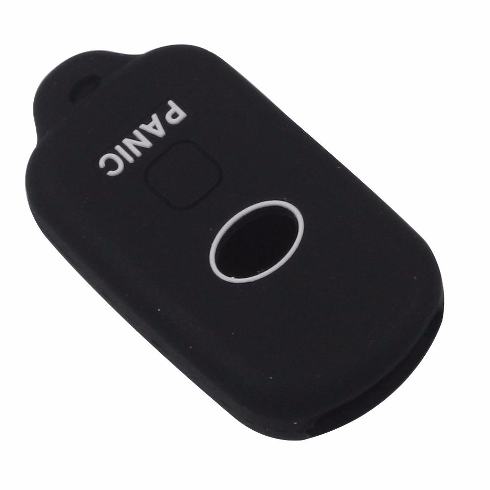 Jingyuqin Remote 4 Buttons Silicone Car-Styling Key Case Cover For Toyota Camry 2000-2005