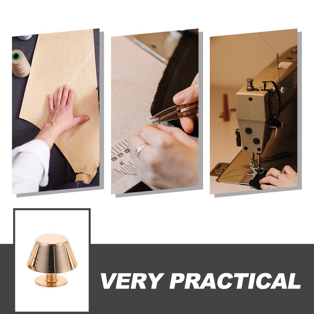12Pcs Small Metal Bag Studs Zinc Alloy DIY Accessories for Handbag Case Scrapbook Paper Crafts Purse Feet Nails Conchos