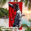 Chainsaw Man Beach Towel, Personalized Custom Name Text, Quick Dry Large Absorbent Towel For Beach Pool