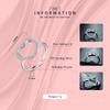 MODIAN 925 Sterling Silver a forma di cuore classico amore anello 5A zircone anelli per le donne gioielli di fidanzamento