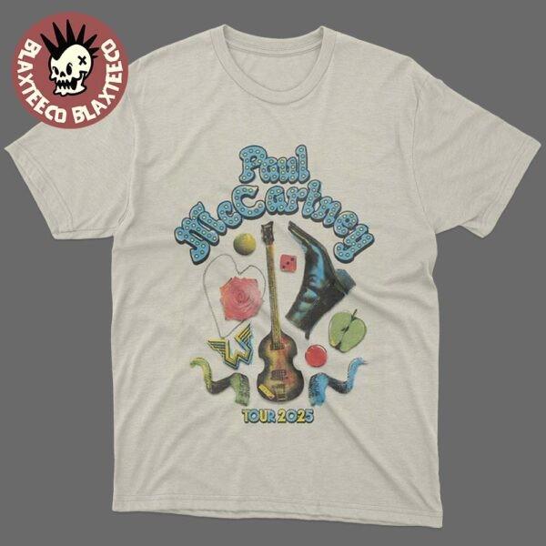 Paul McCartney Got Back Tour 2025 Merch Wings And Icon TShirt Unisex T-Shirt S