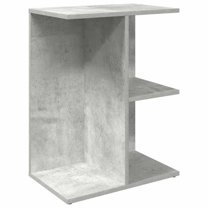 VidaXL Table de chevet gris béton 46,5x29x61 cm bois d'ingénierie, table de nuit, table de lit, table de bout, armoire de 858656