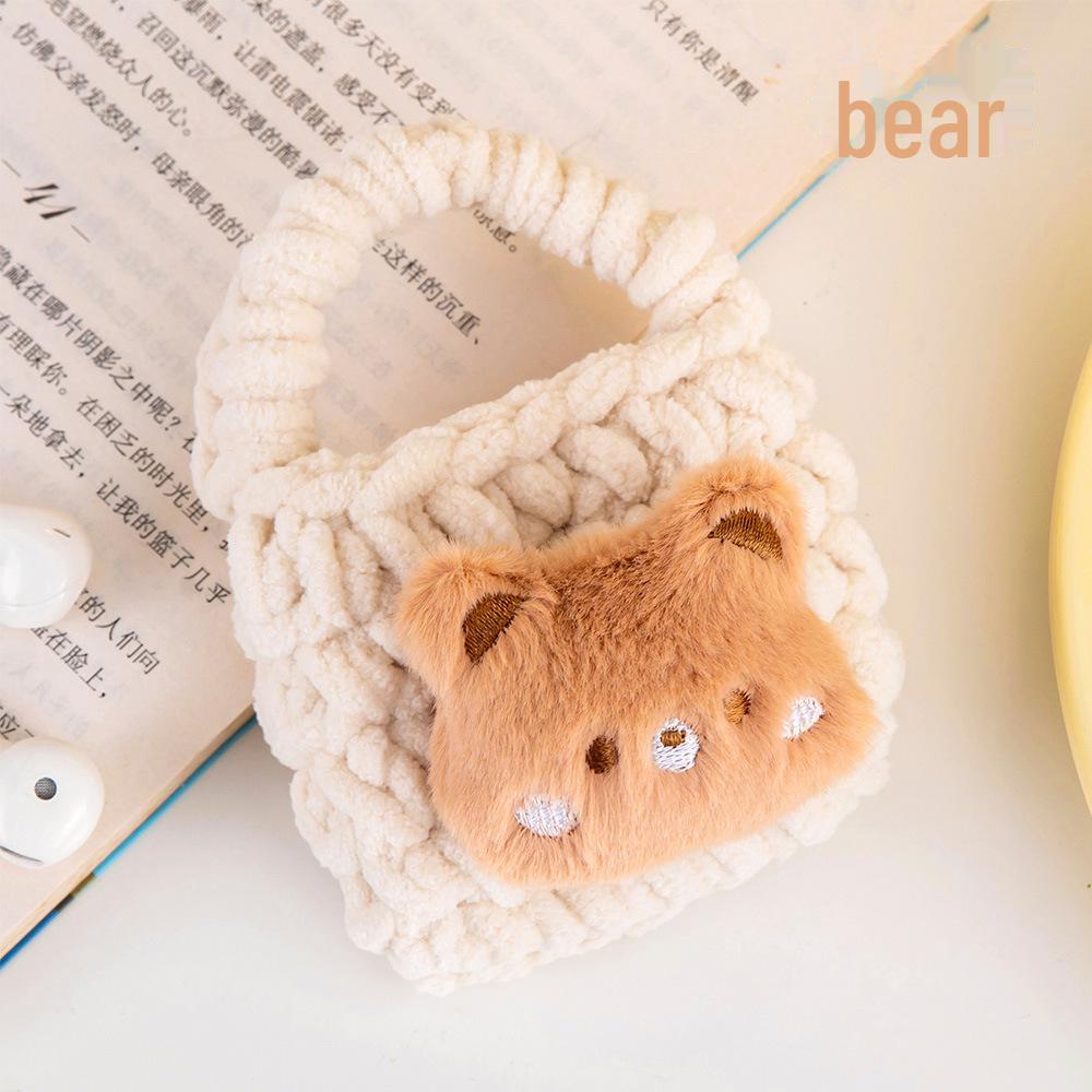 

Мультяшный плюшевый кошелек для монет и сумка для хранения кабеля наушников для девочек