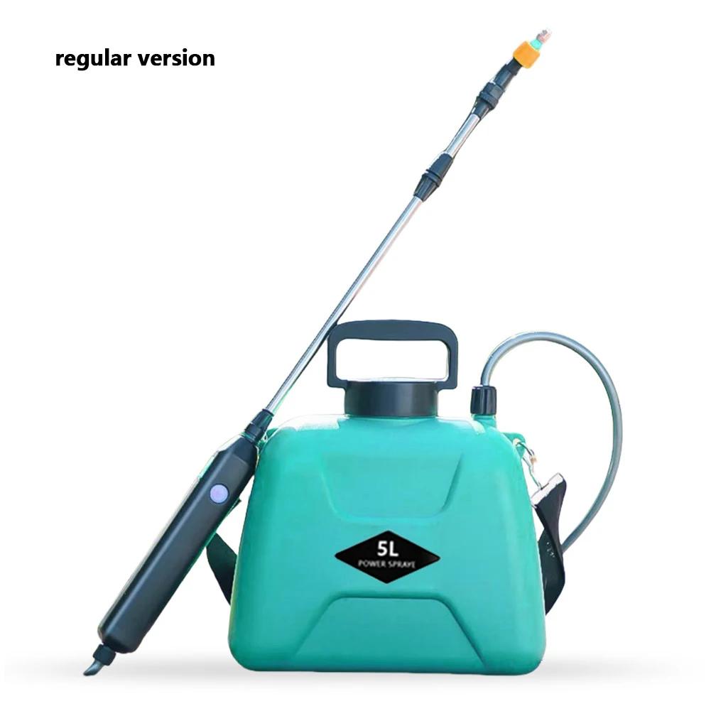 5L Electric Garden Sprayer with Telescopic Rod Handheld Plant Sprinkler USB Charging Plant Mister Sprayer for Garden Lawn Farm