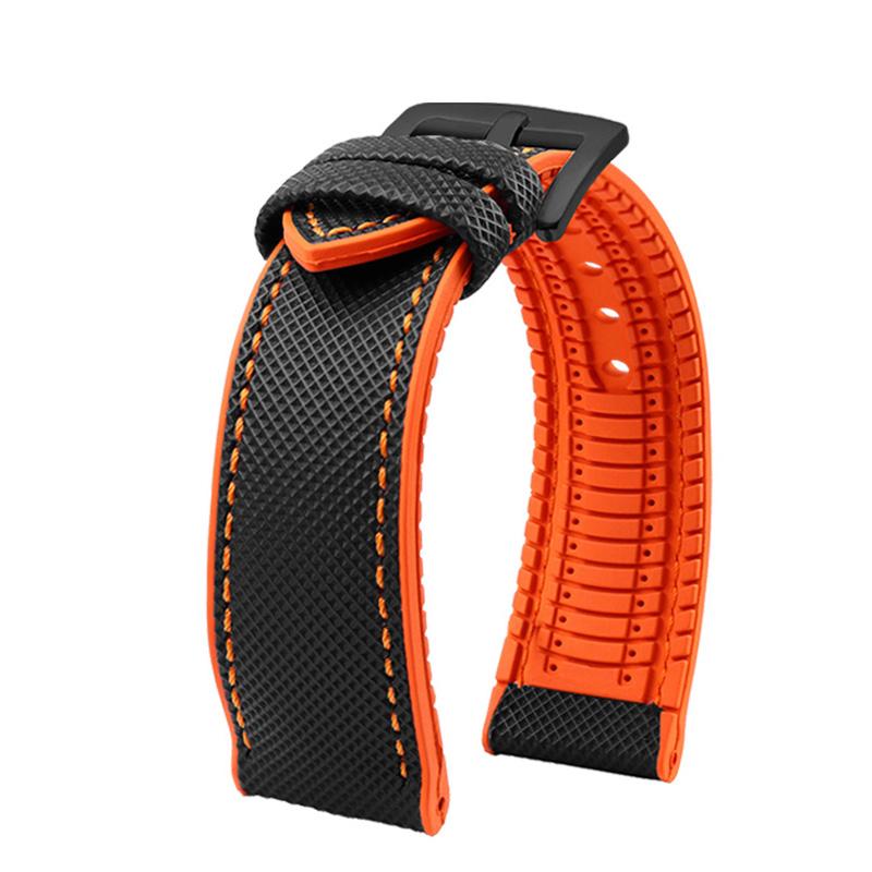 Classic 24mm Sports Nylon + Rubber For Casio PROTREK Mountaineering watchband PRG-600/PRG-650 PRW-6600/ PRW-6800 Bracelet Men Strap