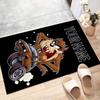Custom Taz Mat Personalized Name, Polyester Washable Indoor Entryway Rug, Gift for Christmas, Easter, Thanksgiving Day