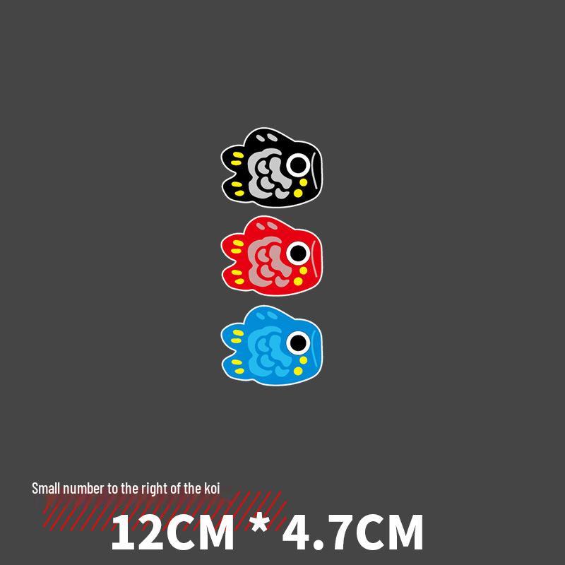 

Reflective Cartoon Koi Car Body & Window Sticker Standard