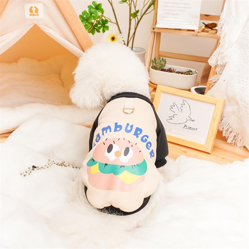 

Осенне-зимняя одежда с капюшоном для домашних животных Маленькие собаки Кошки Толстовки с капюшоном из серии Delicious Fast Food Плюшевые мишки Одежда для маленьких собак Щенки XXL