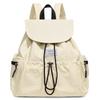 Schoolbag Japan and South Korea New Casual Backpack Large Capacity Backpack Commuter Drawstring Flip School Bag Lightweight Travel Backpack