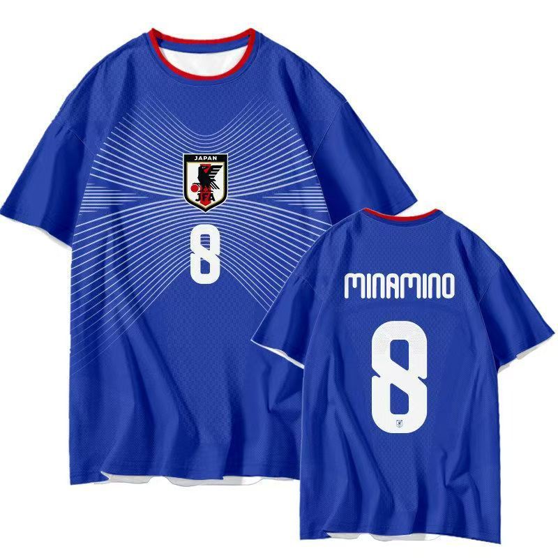 2026 World Cup Japan National Team Three Kubo Kenying Kamada Dadi Home and Away Fan Edition Jersey