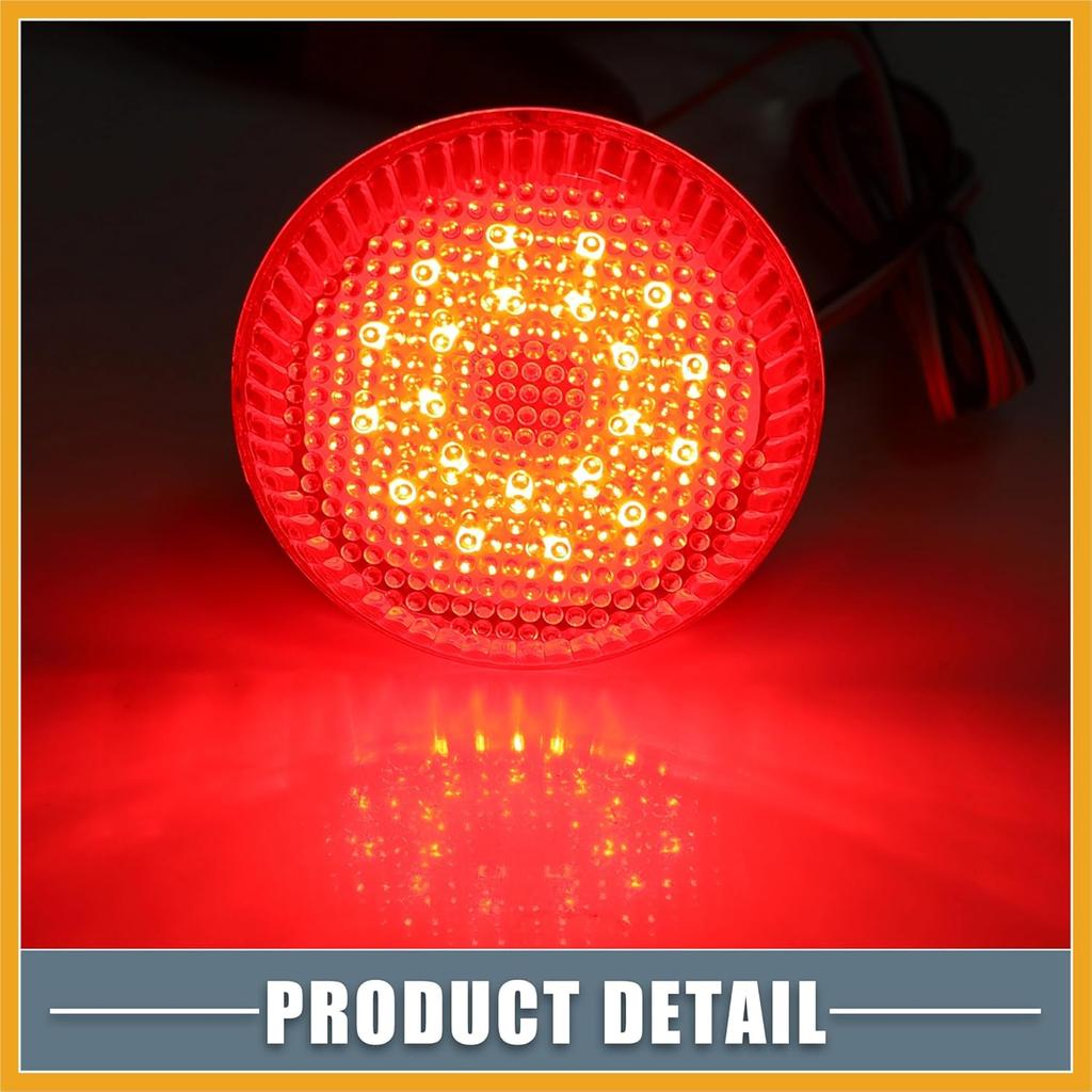 Rear Bumper Reflector Fog Brake Tail Light 81910-02040 8191002040 Red LED for Toyota Corolla 2009-2010 Plastic Red Lens (Set of 2) Replacement
