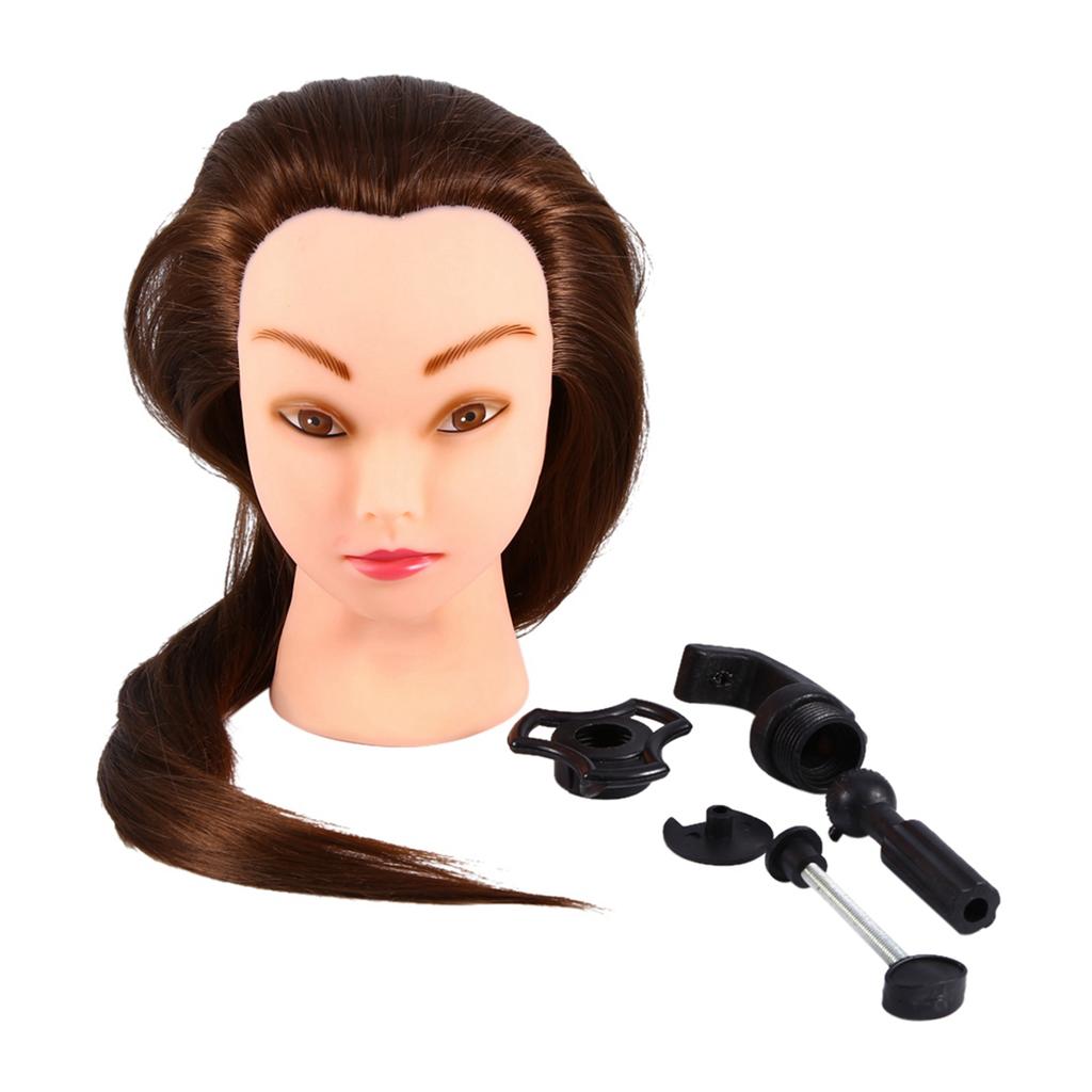 26 Salon Hair Practice Hairdressing Training Head Cosmetology Mannequin With Clamp Holder