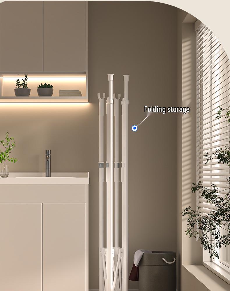 Collapsible Indoor Clothes Drying Rack for Bedroom or Balcony