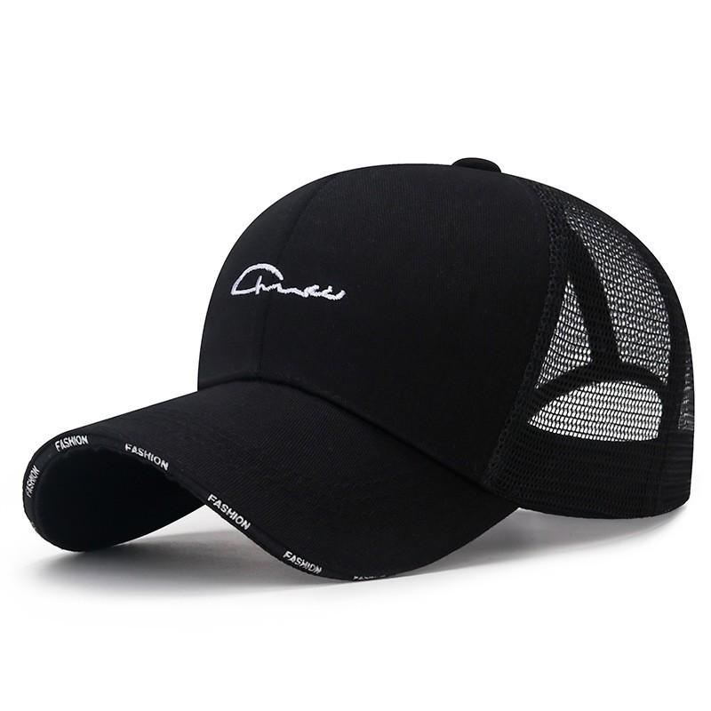 Korean-Style Trendy Unisex Sunshade Baseball Cap – Embroidered, Duckbill Design for Casual and Outdoor Wear.