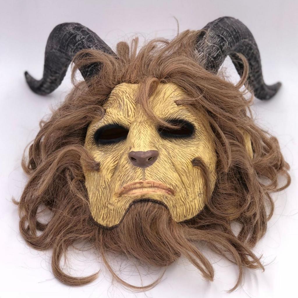 Beauty and the Beast Headgear Halloween cospaly Movie and TV Prince Beast Mask Horror Performance Costume Prop