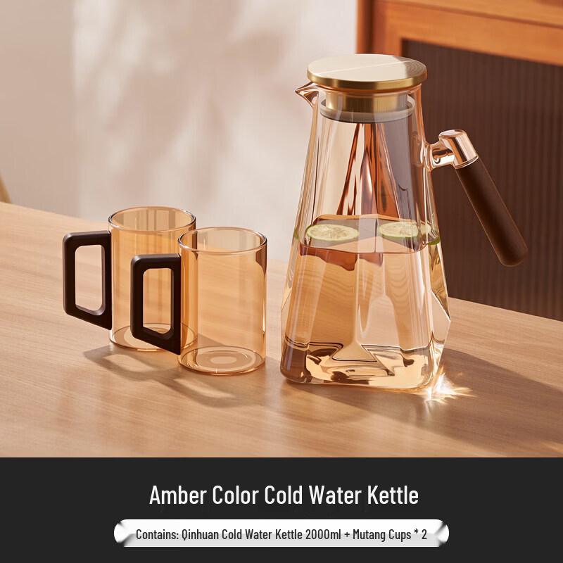 ZISIZ High-Temperature Glass Water Pitcher & Teapot Set
